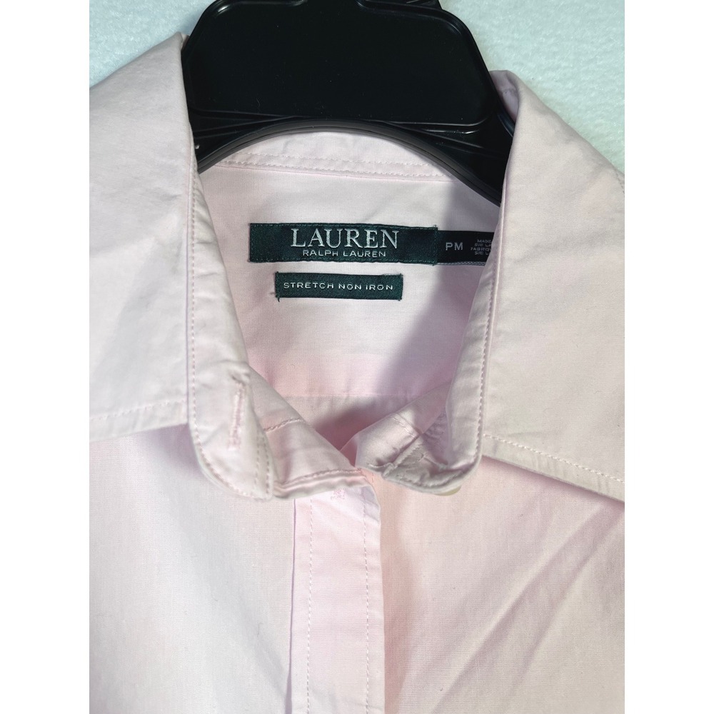 Lauren Ralph Lauren Sleeveless Shirt Womens PM Pink Excellent Stretch Non Iron